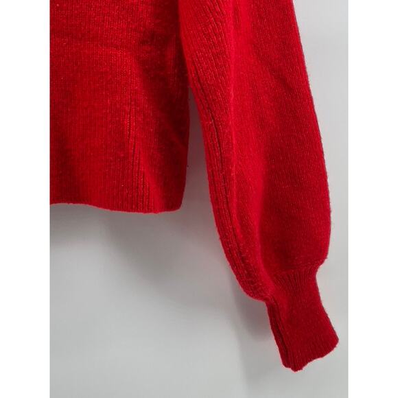 URBAN OUTFITTERS Women's Red Knit Turtleneck Long Sleeve Cropped Sweater SZ XS - Picture 6 of 10